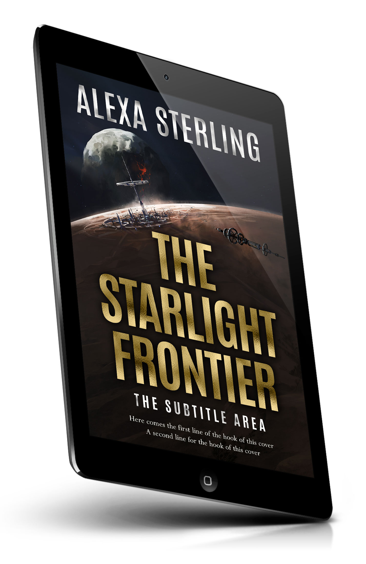 Tablet view of Premade Science Fiction Book Cover - Cod Gray #37044 | BookCoverZone*