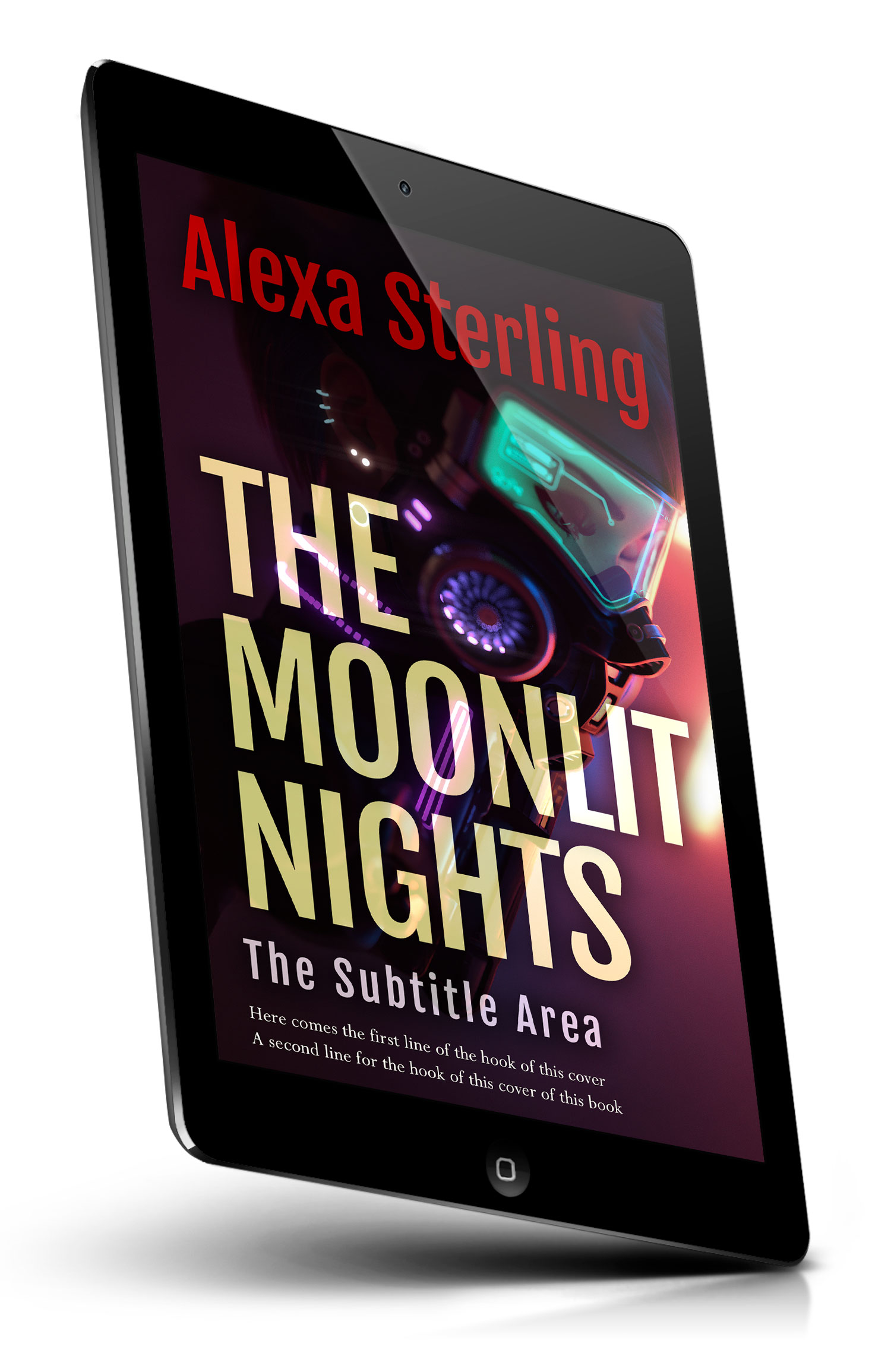Tablet view of Premade Science Fiction Book Cover - Tan #37056 | BookCoverZone*