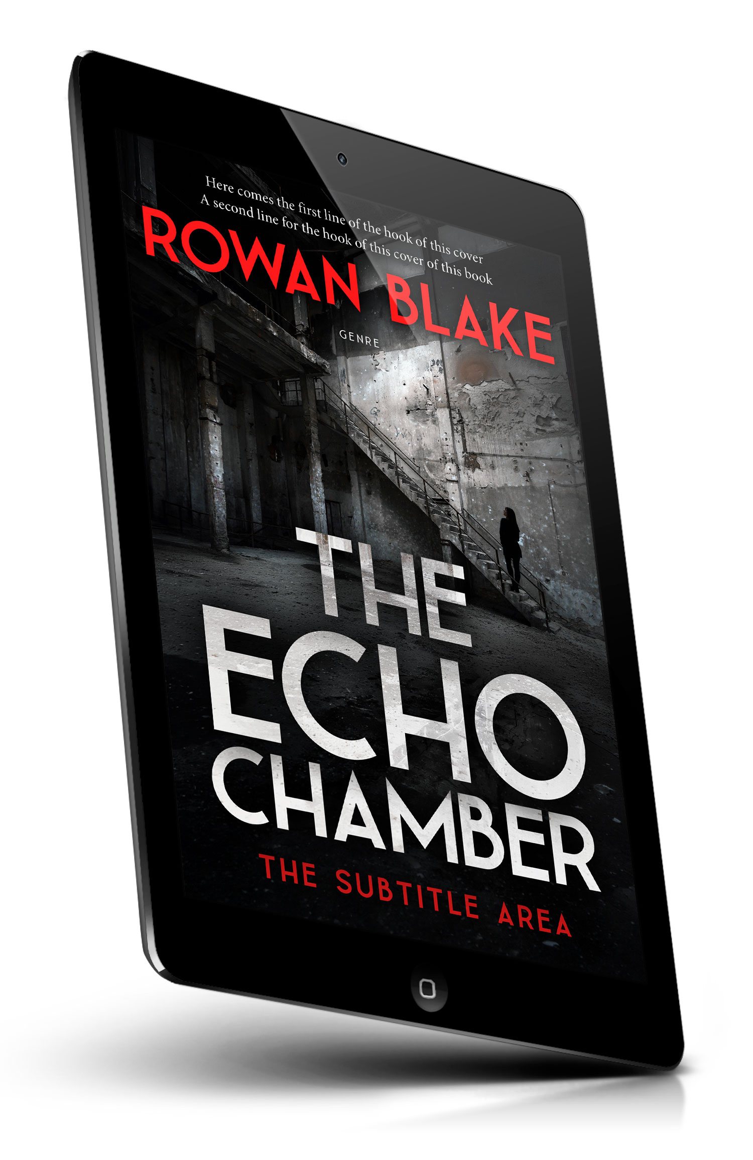 Tablet view of Premade Mystery & Thriller & Suspense Book Cover - Clam Shell #37179 | BookCoverZone