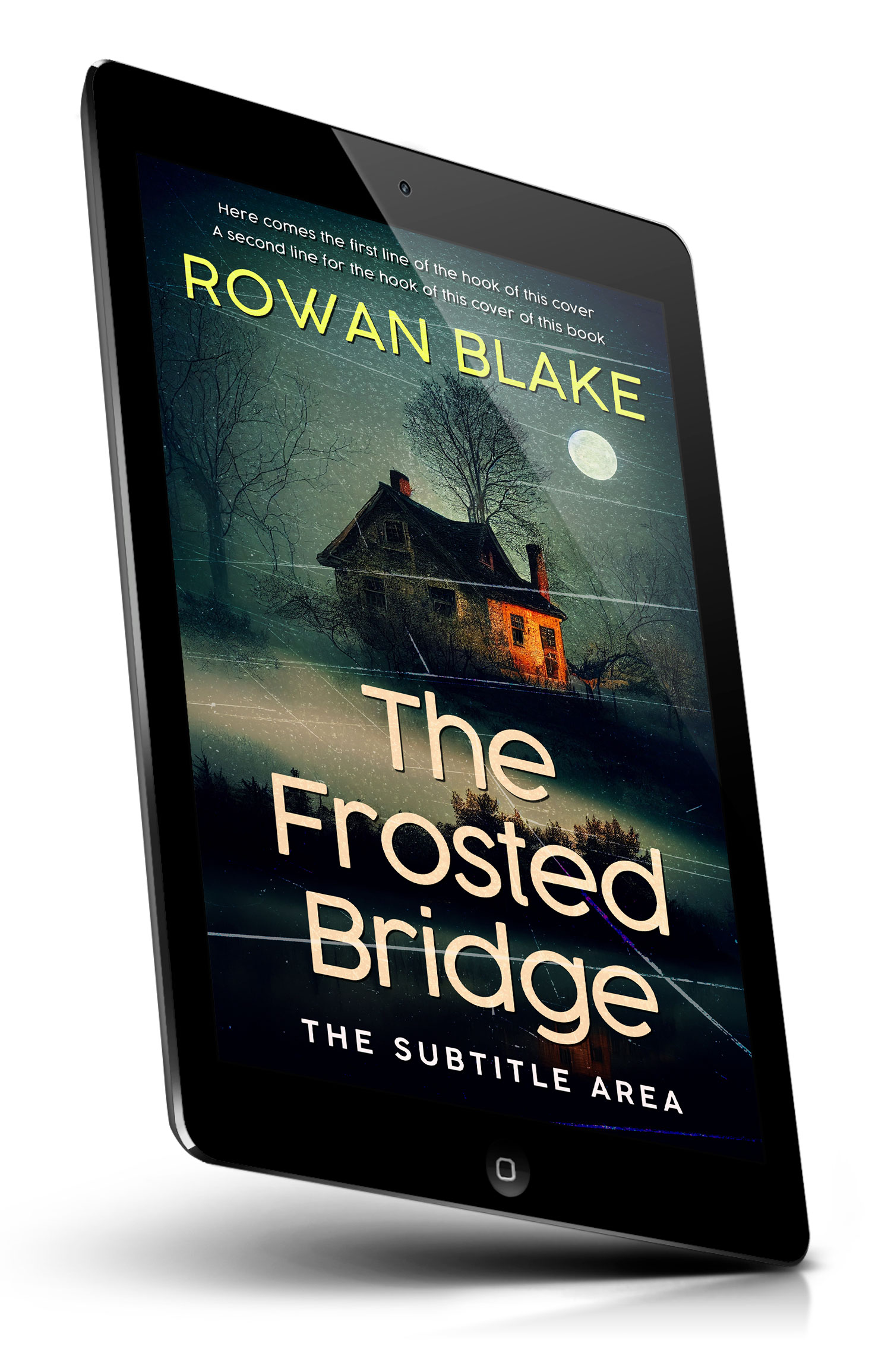 Tablet view of Premade Mystery & Thriller & Suspense Book Cover - Outer Space #37189 | BookCoverZone