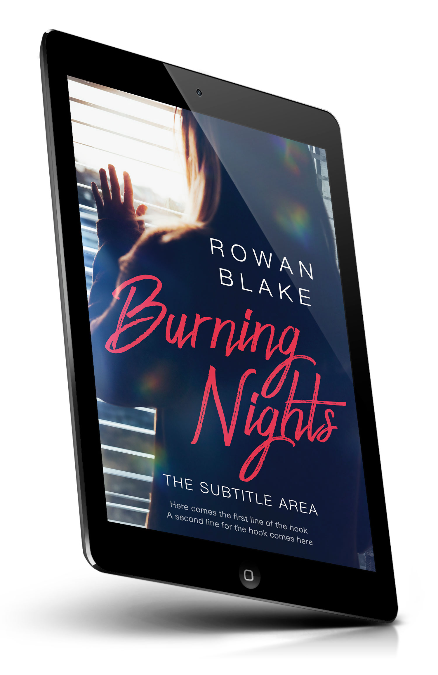 Tablet view of Premade Teen & Young Adult Book Cover - Cavern Pink #37217 | BookCoverZone