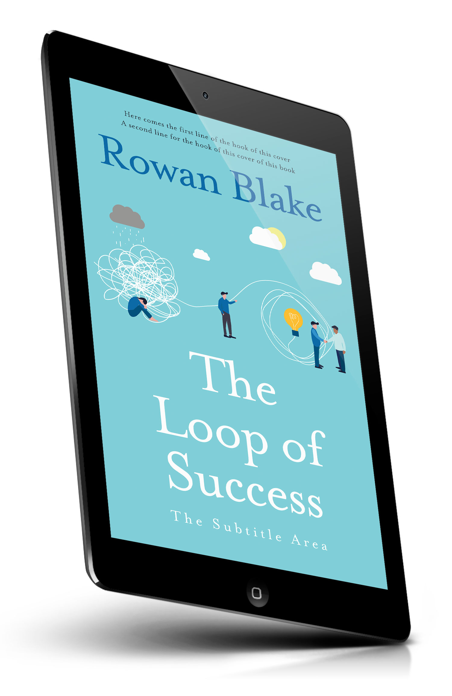 Tablet view of Premade Business Book Cover - Bermuda #37240 | BookCoverZone*