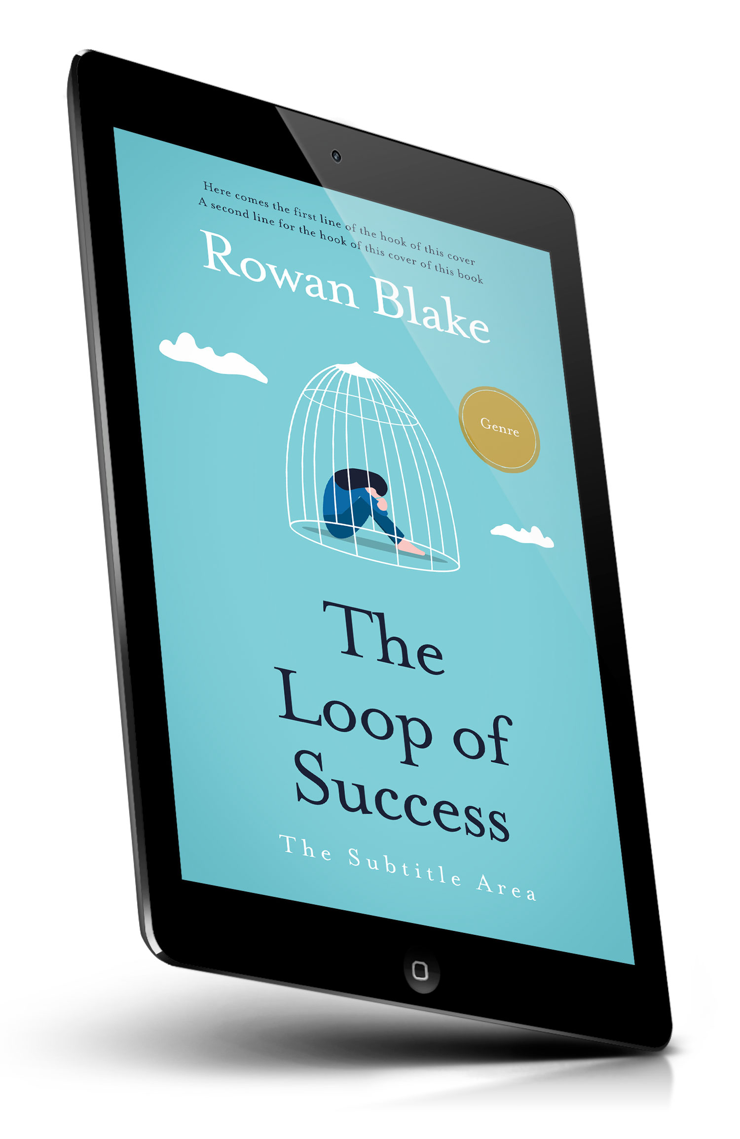 Tablet view of Premade Self-Improvement & Self-Help Book Cover - Downy #37244 | BookCoverZone