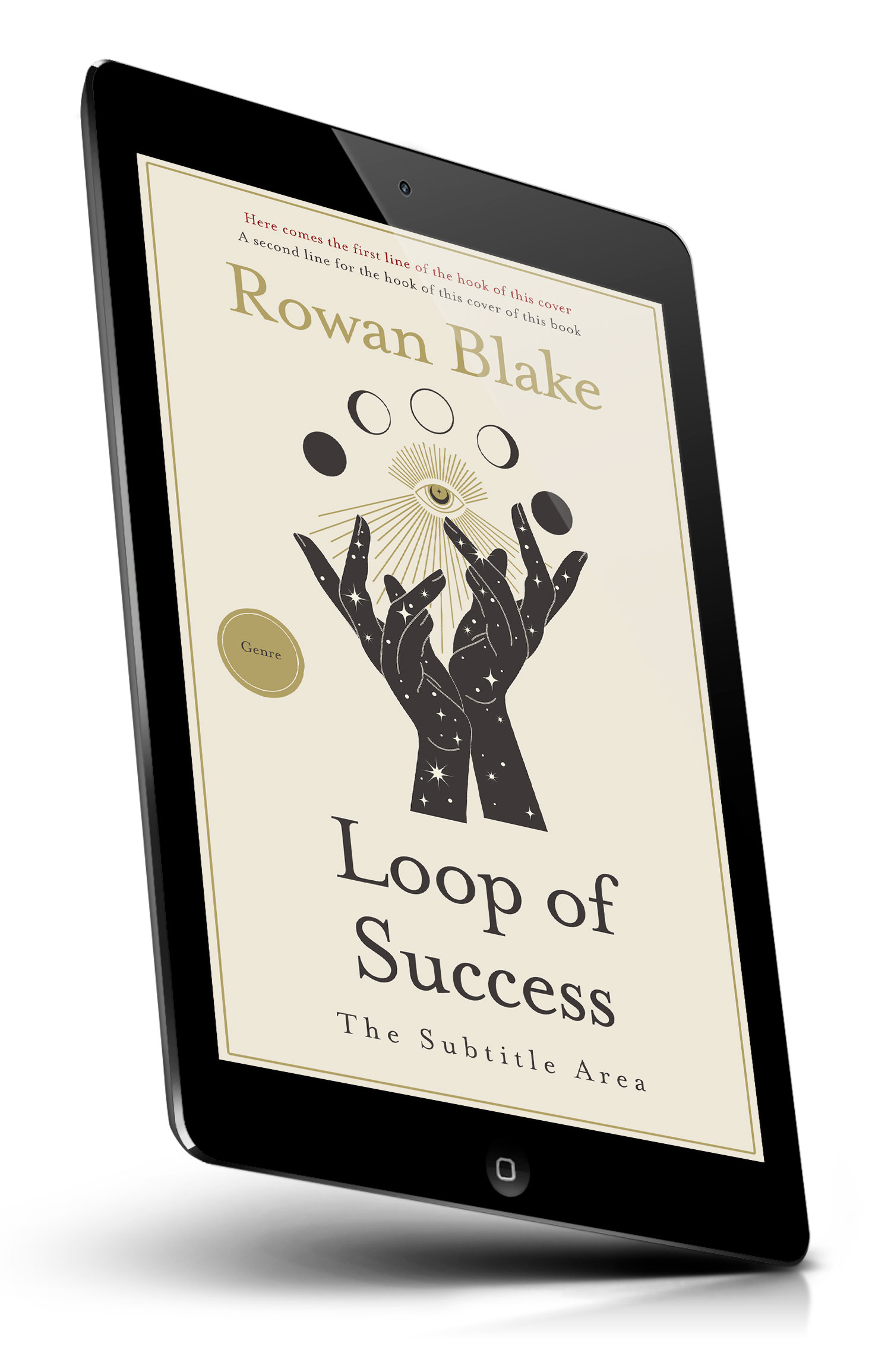 Tablet view of Premade Self-Improvement & Self-Help Book Cover - Satin Linen #37247 | BookCoverZone
