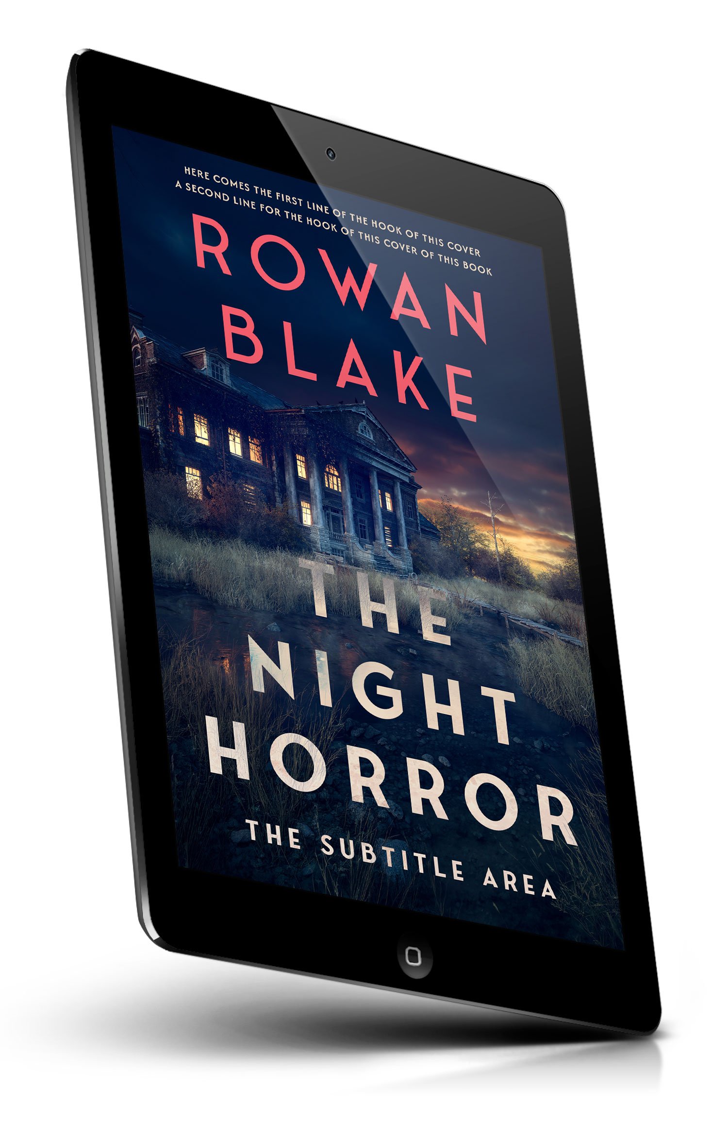 Tablet view of Premade Horror Book Cover - Big Stone #37277 | BookCoverZone
