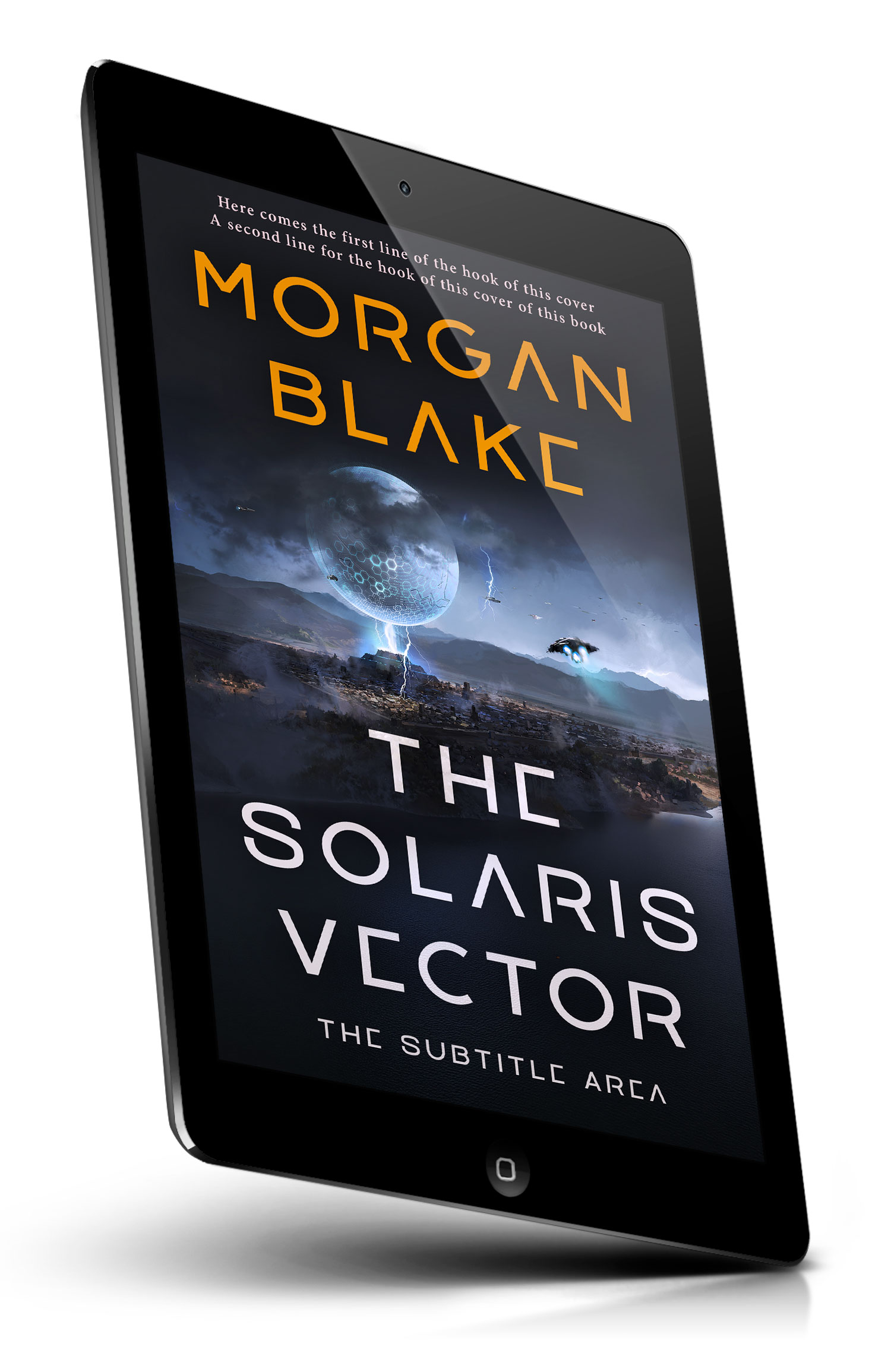 Tablet view of Premade Science Fiction Book Cover - Ebony Clay #37288 | BookCoverZone