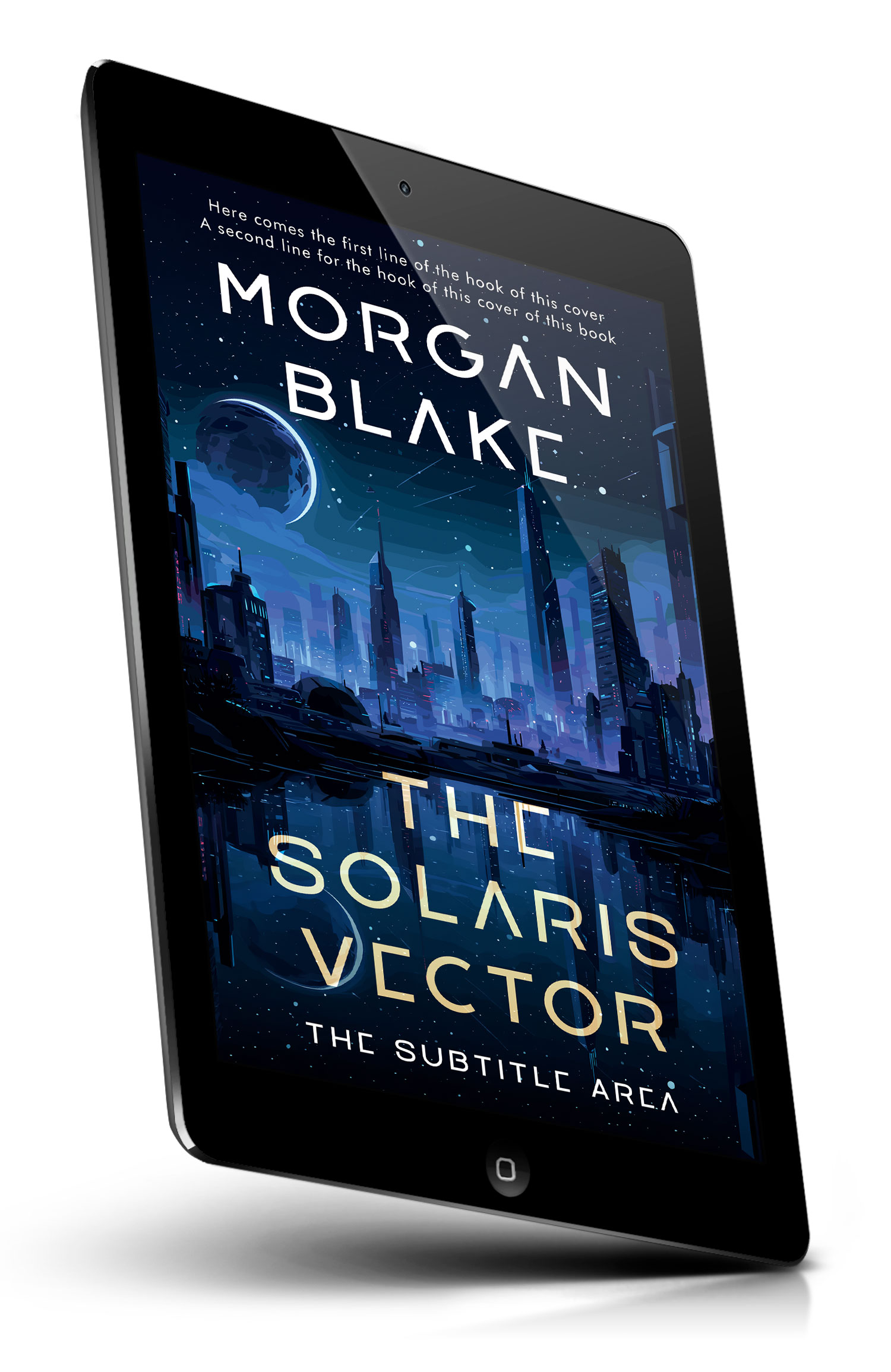Tablet view of Premade Science Fiction Book Cover - Black Pearl #37296 | BookCoverZone