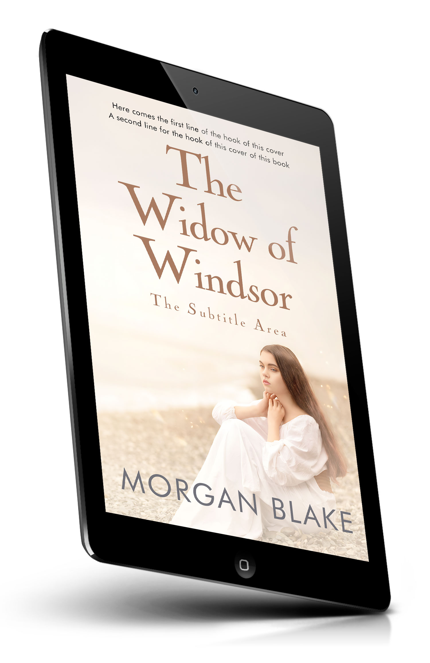 Tablet view of Premade Romance Book Cover - Merino #37338 | BookCoverZone