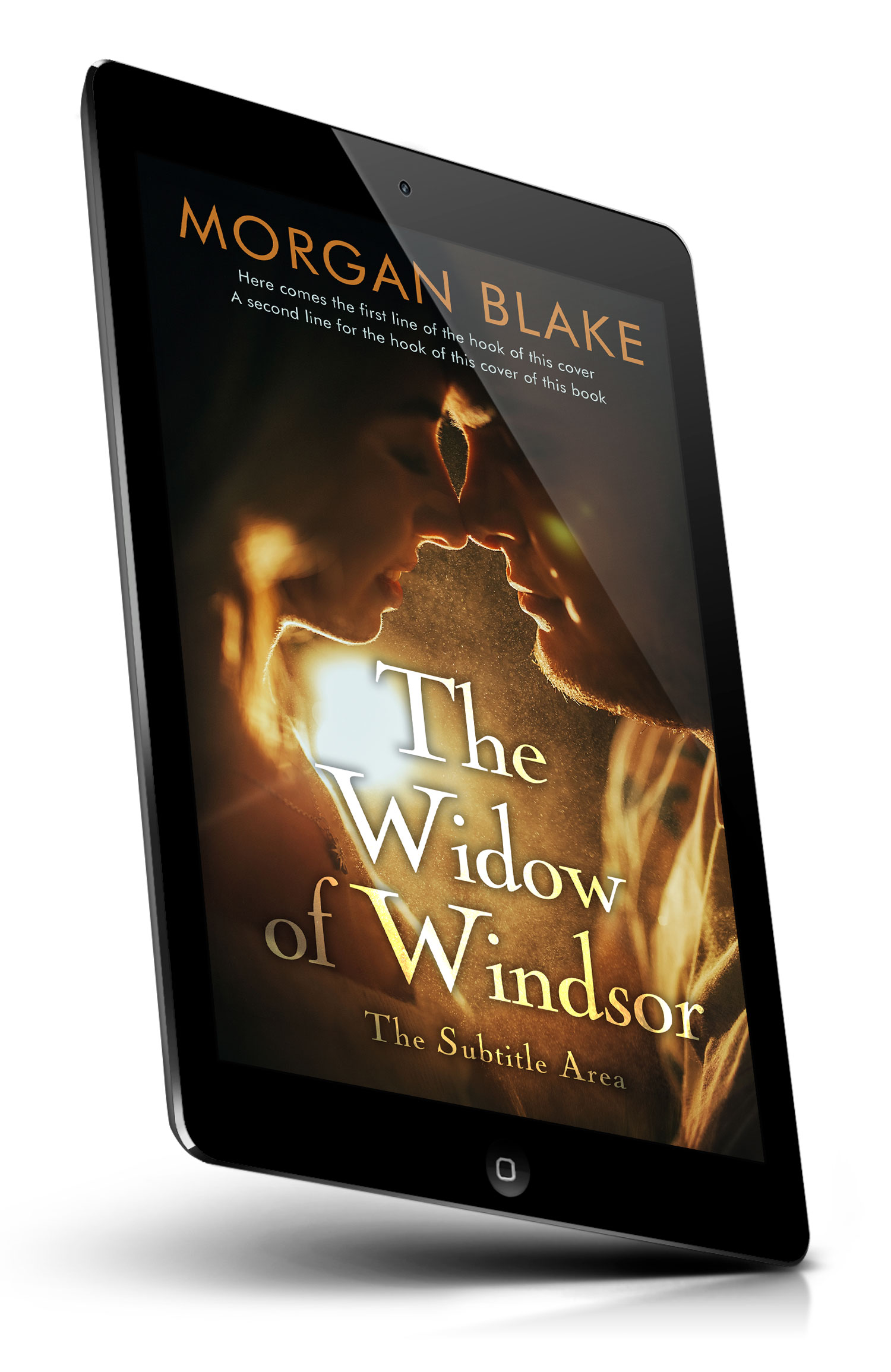 Tablet view of Premade Romance Book Cover - Laser #37345 | BookCoverZone