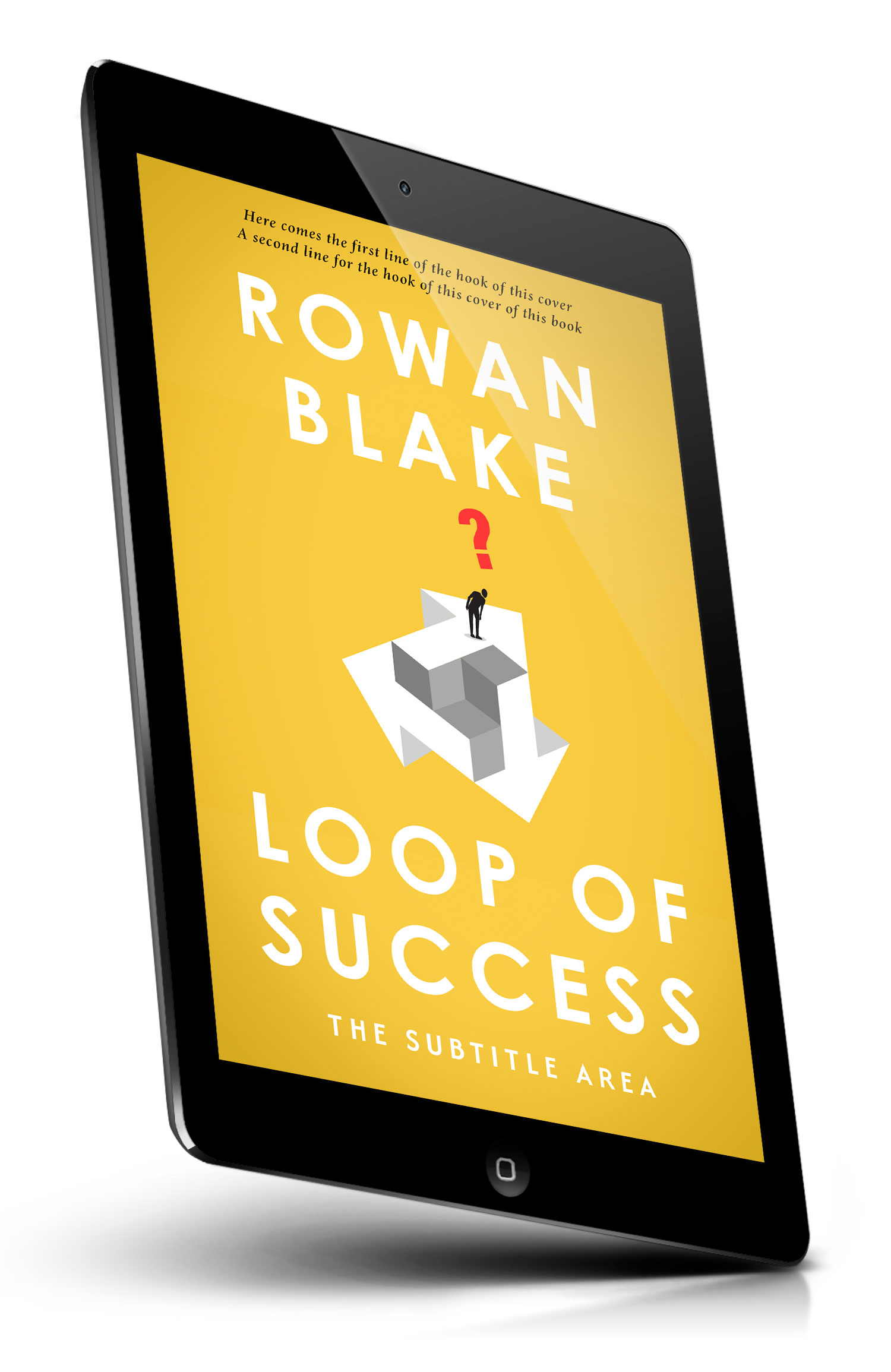 Tablet view of Premade Business Book Cover - Saffron #37360 | BookCoverZone