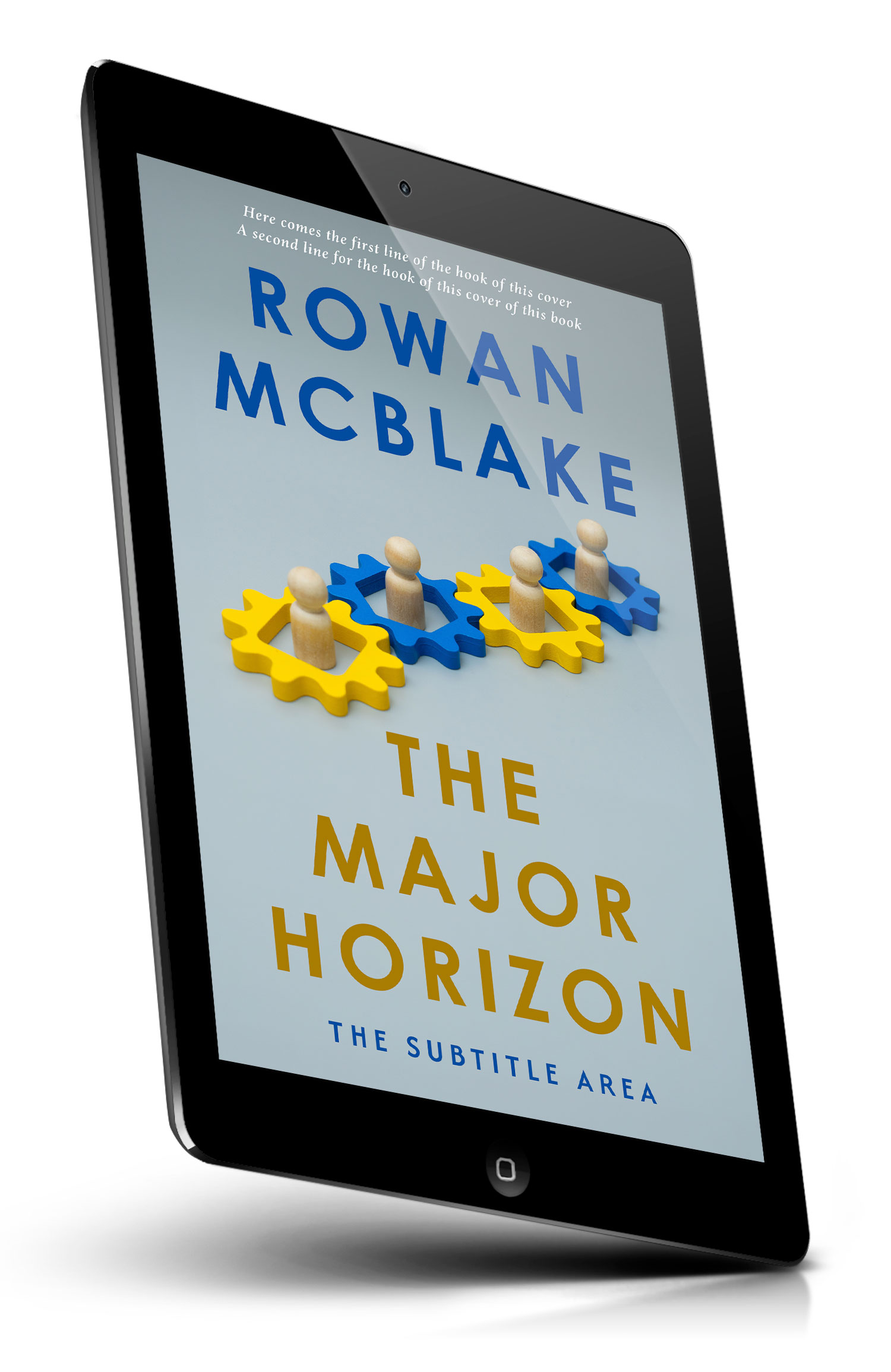Tablet view of Premade Business Book Cover - Tower Gray #37371 | BookCoverZone
