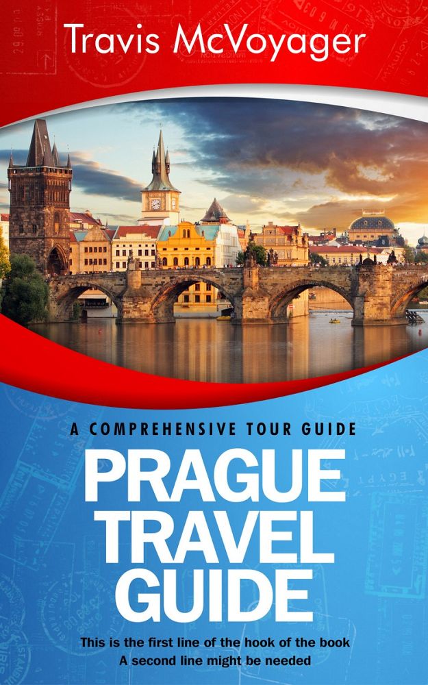 Front view of Steel Blue #0084 - Premade Travel Book Cover | BookCoverZone