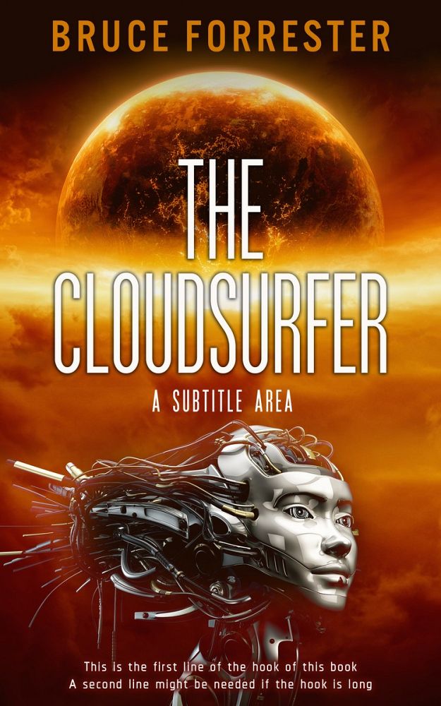 Front view of Van Cleef #0621 - Premade Science Fiction Book Cover | BookCoverZone