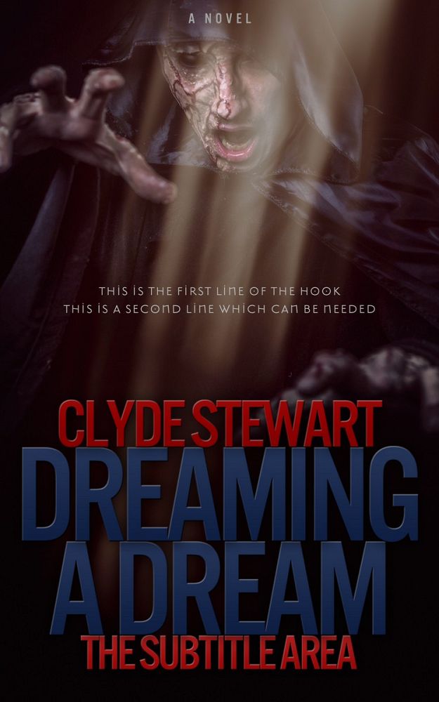 Front view of Aubergine #0699 - Premade Horror Book Cover | BookCoverZone