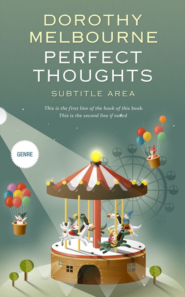 Front view of Xanadu #0979 - Premade Children's Book Cover | BookCoverZone