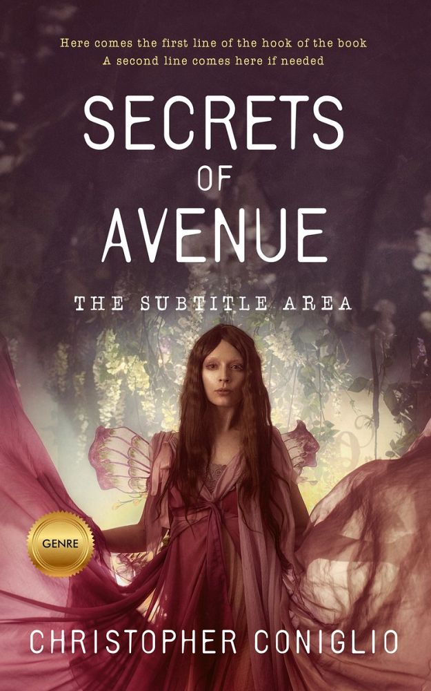 Front view of Livid Brown #1304 - Premade Fantasy Book Cover | BookCoverZone