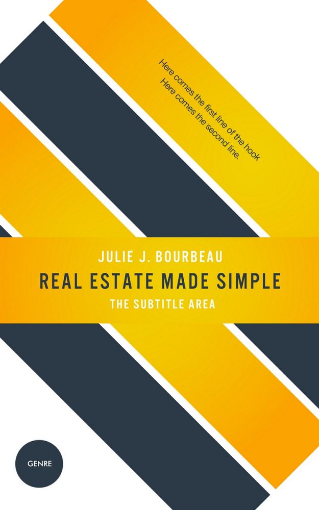 Front view of Limed Spruce #1383 - Premade Abstract Book Cover | BookCoverZone