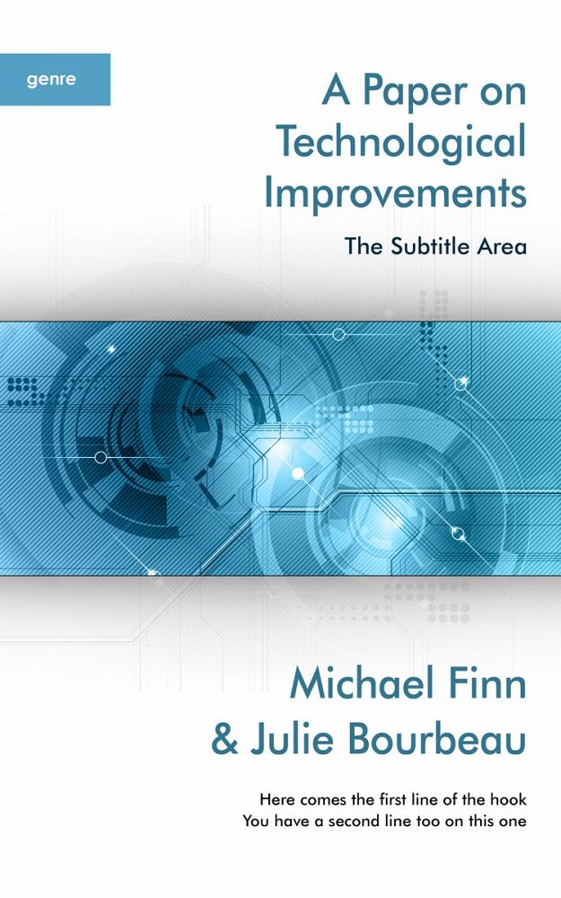 Front view of Boston Blue #1406 - Premade Abstract Book Cover | BookCoverZone
