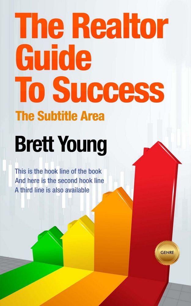 Front view of Athens Gray #1465 - Premade Business Book Cover | BookCoverZone