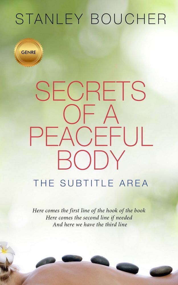 Front view of Periglacial Blue #1587 - Premade Health & Mind & Body Book Cover | BookCoverZone