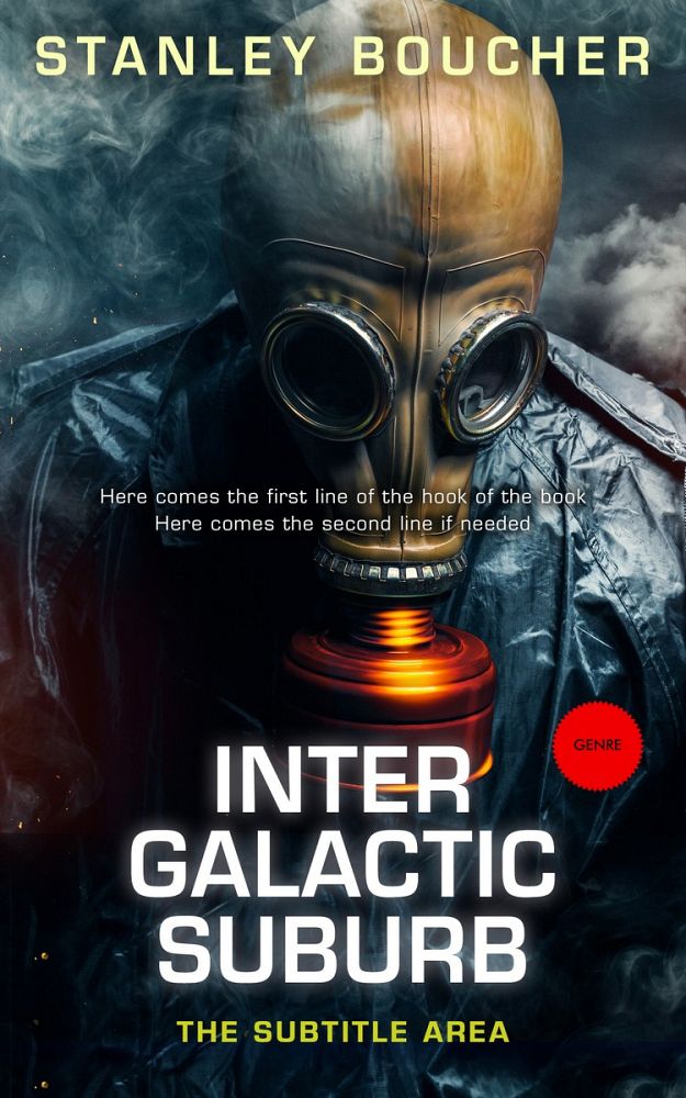 Front view of Shark #1616 - Premade Apocalyptica Book Cover | BookCoverZone