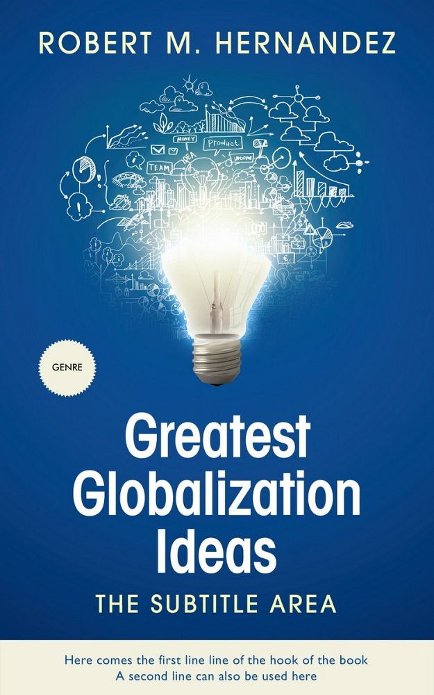 Front view of Venice Blue #1618 - Premade Business Book Cover | BookCoverZone