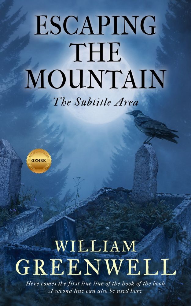 Front view of Chambray #1630 - Premade Horror Book Cover | BookCoverZone