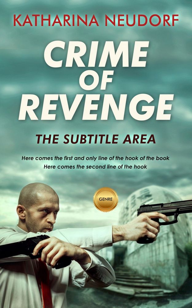 Front view of Oxley #1665 - Premade Action & Adventure Book Cover | BookCoverZone