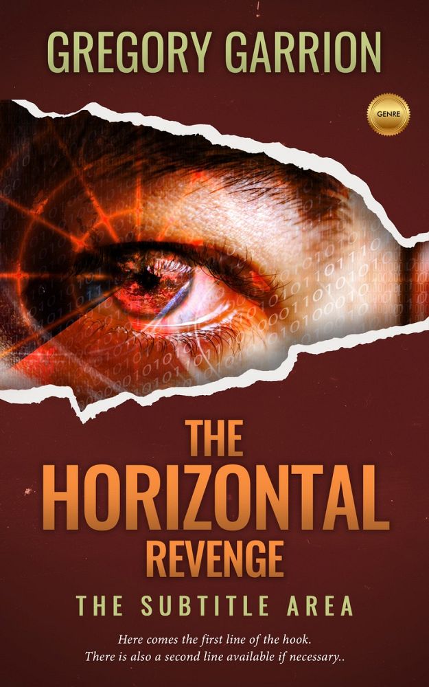 Front view of Brown Derby #1744 - Premade Action & Adventure Book Cover | BookCoverZone