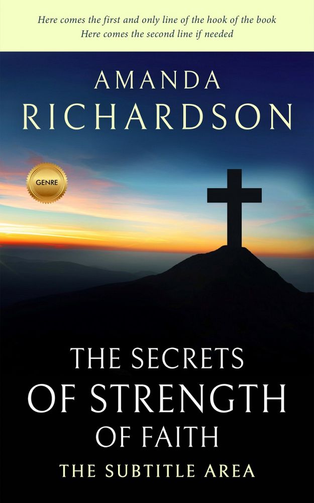 Front view of Ebony #1774 - Premade Religion & Spirituality Book Cover | BookCoverZone