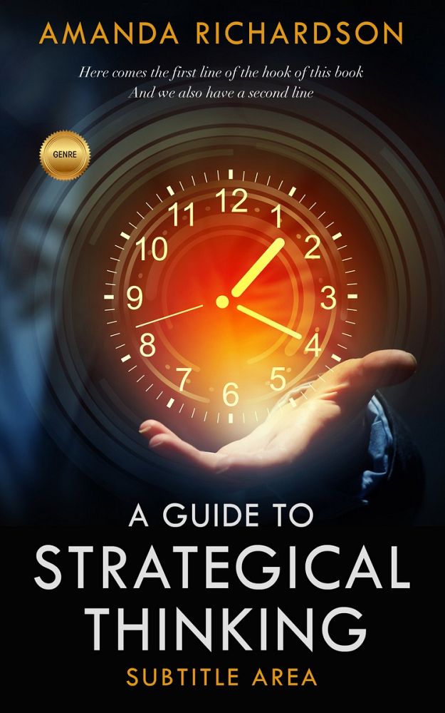 Front view of Copperfield #1825 - Premade Business Book Cover | BookCoverZone