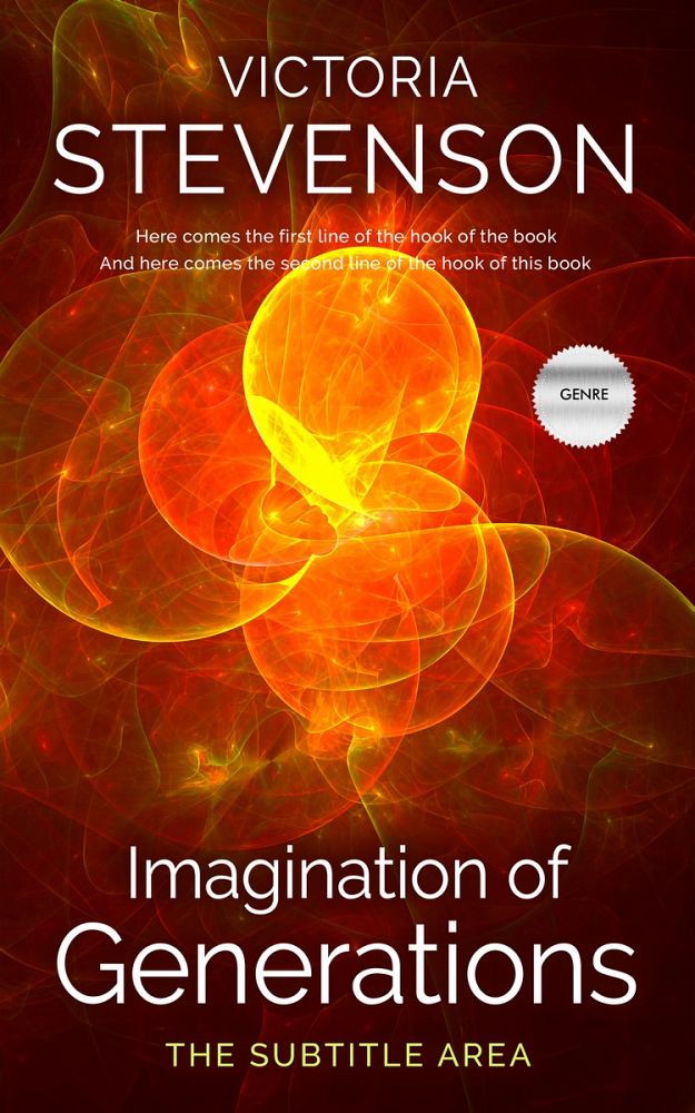 Front view of Rustic Red #1912 - Premade Science & Nature Book Cover | BookCoverZone