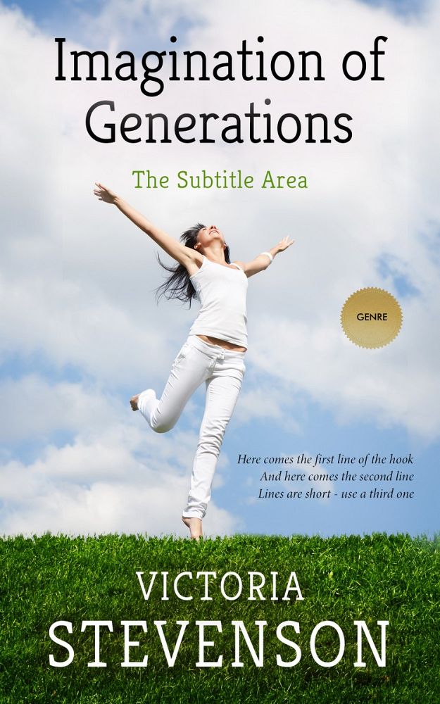 Front view of Mischka #1917 - Premade Health & Mind & Body Book Cover | BookCoverZone