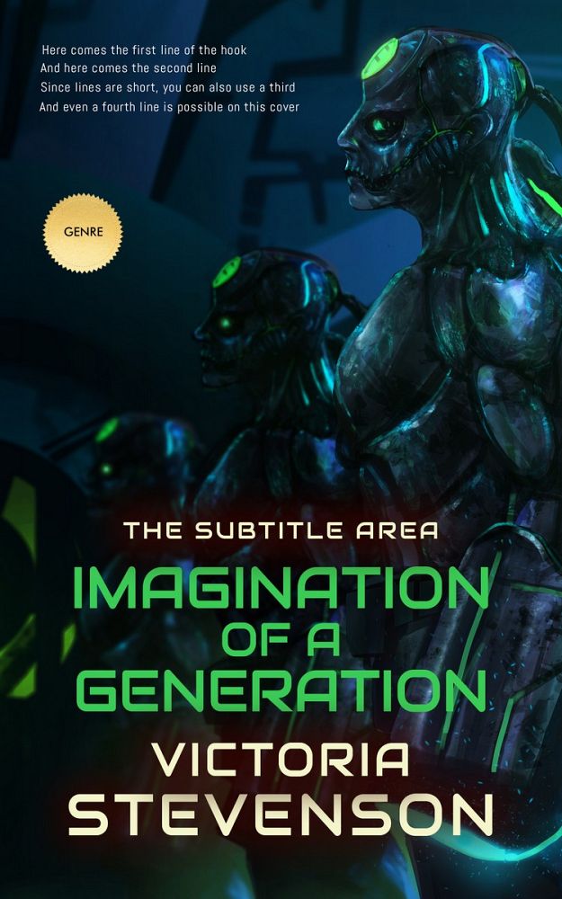 Front view of Aztec #1934 - Premade Science Fiction Book Cover | BookCoverZone