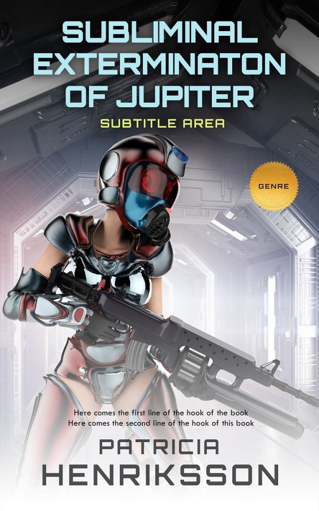 Front view of French Gray #2012 - Premade Science Fiction Book Cover | BookCoverZone