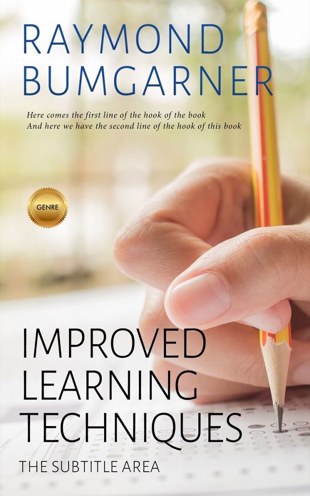Front view of Pearl Bush #2132 - Premade Education Book Cover | BookCoverZone