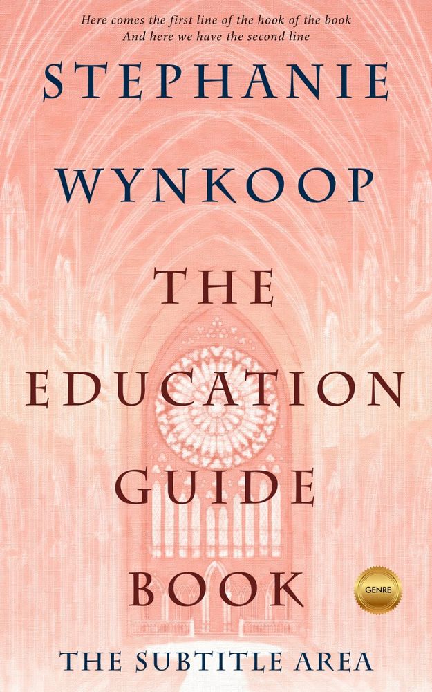 Front view of Apricot Peach #2328 - Premade Religion & Spirituality Book Cover | BookCoverZone