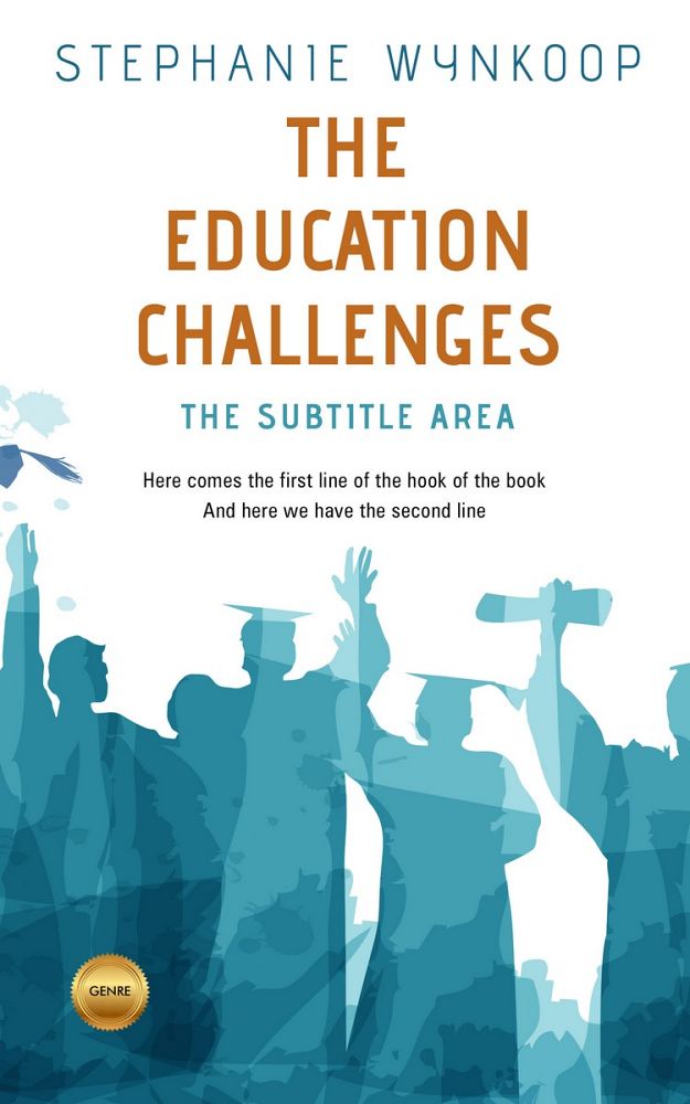 Front view of Jelly Bean #2345 - Premade Education Book Cover | BookCoverZone