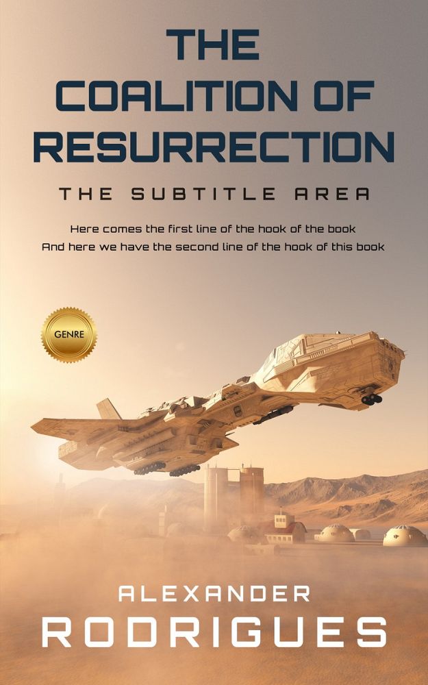 Front view of Indian Khaki #2394 - Premade Science Fiction Book Cover | BookCoverZone
