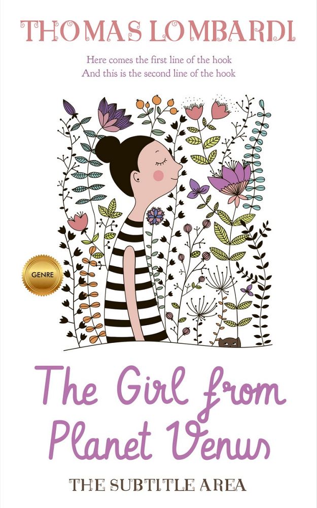Front view of Oriental Pink #2450 - Premade Children's Book Cover | BookCoverZone