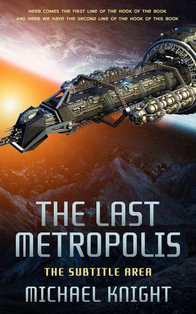 Front view of Cameo #2482 - Premade Science Fiction Book Cover | BookCoverZone