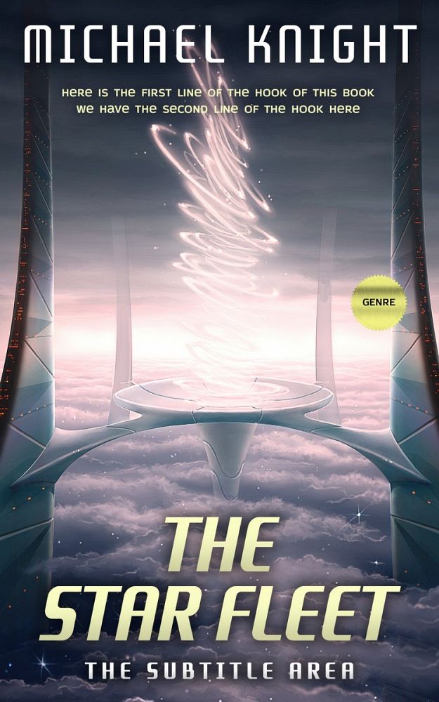 Front view of Bright Gray #2489 - Premade Science Fiction Book Cover | BookCoverZone