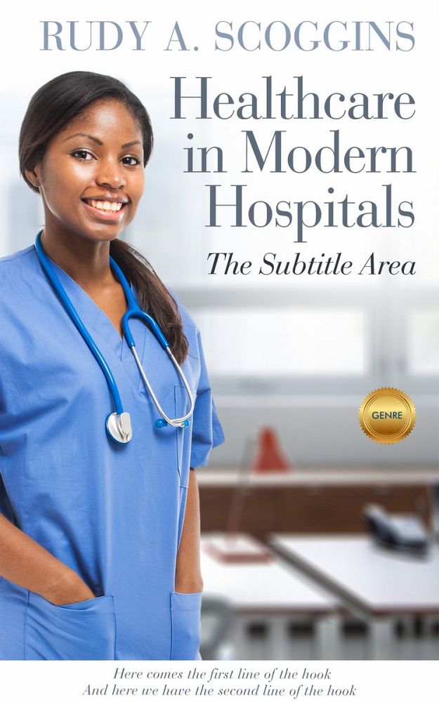 Front view of Ghost #2560 - Premade Medical Book Cover | BookCoverZone