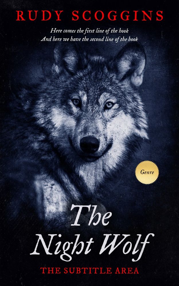 Front view of Ebony #2576 - Premade Horror Book Cover | BookCoverZone