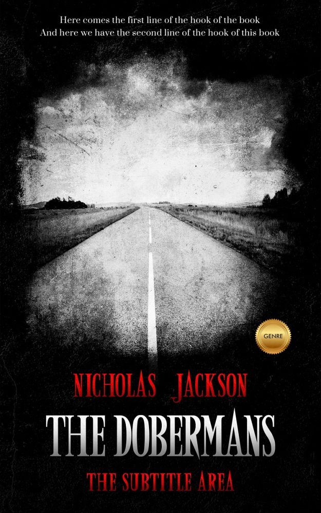 Front view of Cod Gray #2646 - Premade Horror Book Cover | BookCoverZone