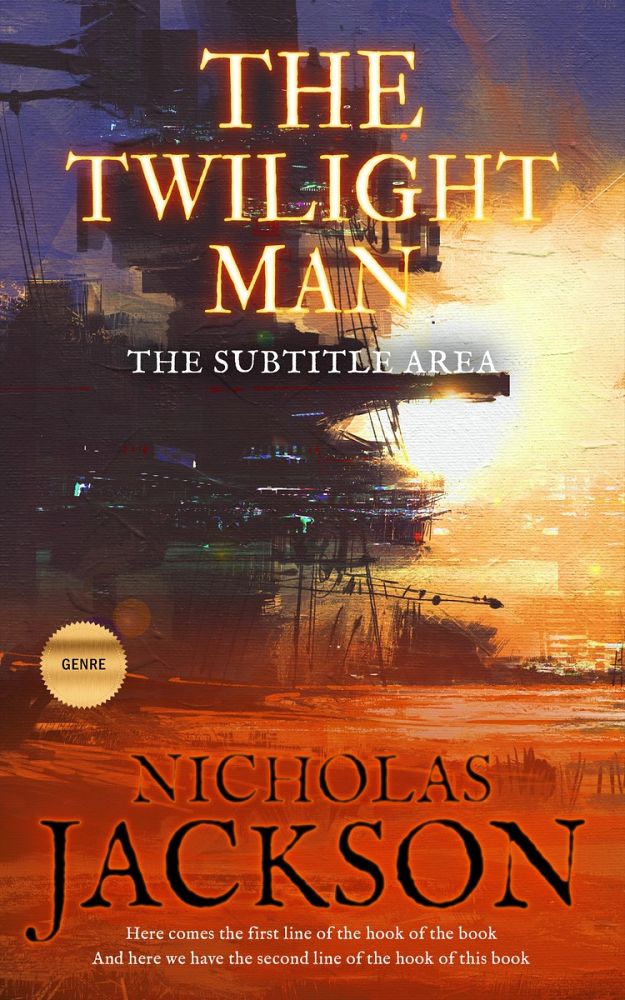 Front view of Nutmeg #2672 - Premade Science Fiction Book Cover | BookCoverZone