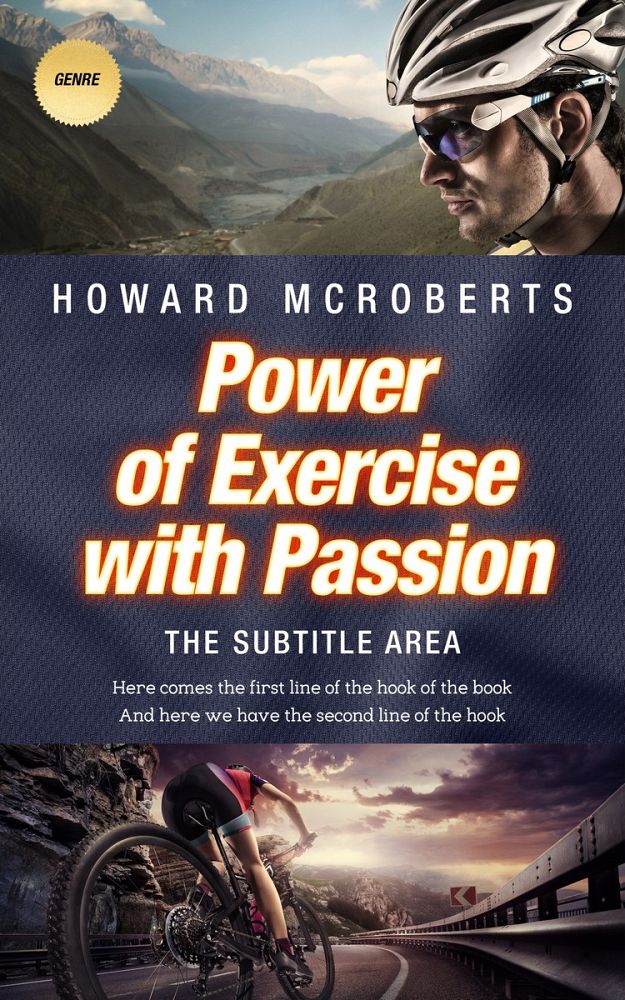 Front view of Baltic Sea #2764 - Premade Sports & Fitness Book Cover | BookCoverZone
