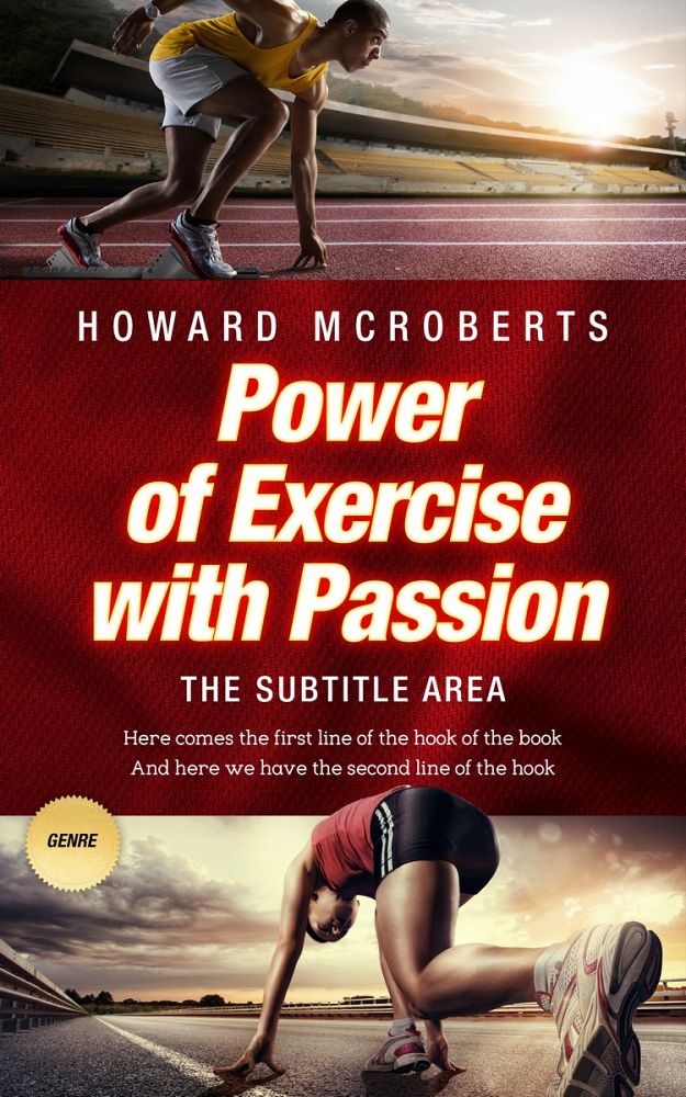 Front view of Cedar #2765 - Premade Sports & Fitness Book Cover | BookCoverZone