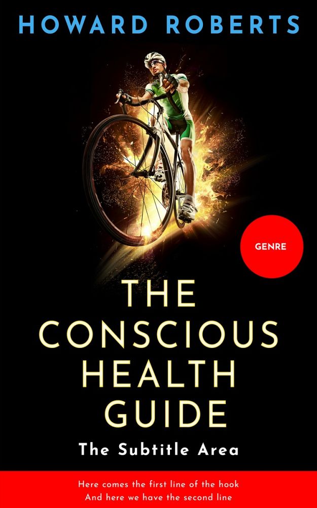 Front view of Burnt Sienna #2782 - Premade Sports & Fitness Book Cover | BookCoverZone