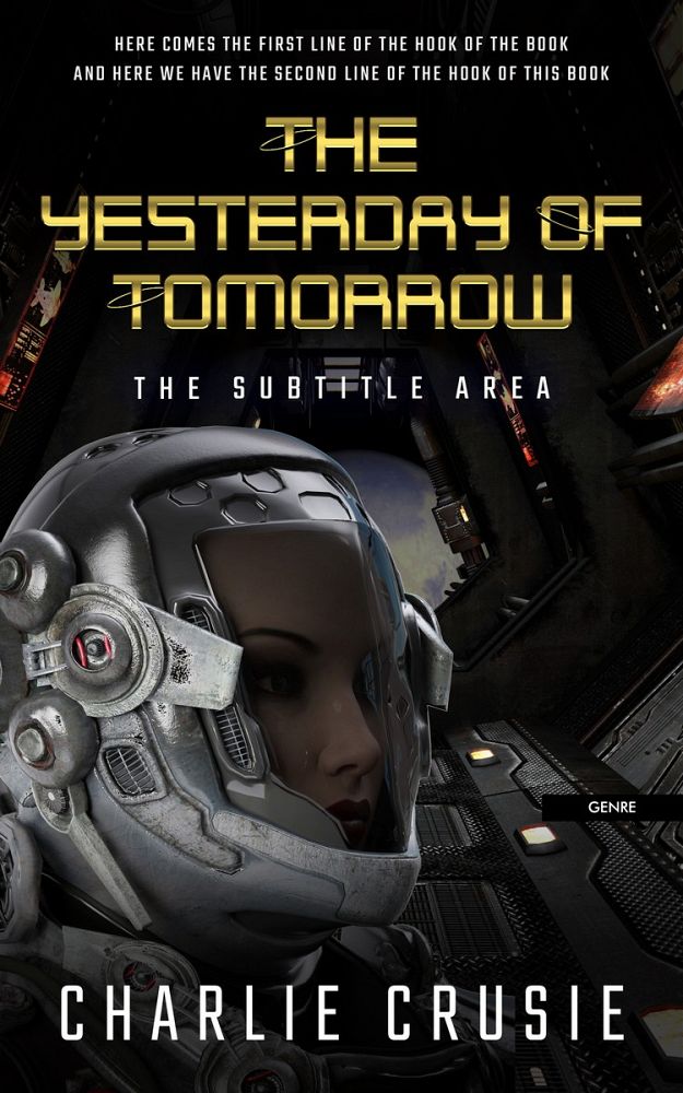 Front view of Cod Gray #2828 - Premade Science Fiction Book Cover | BookCoverZone